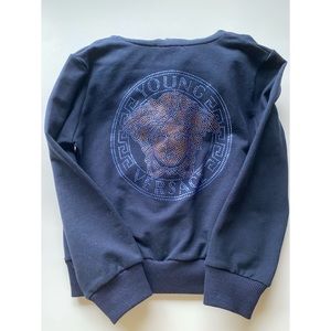 NWT Young Versace rhinestone hoodie 4